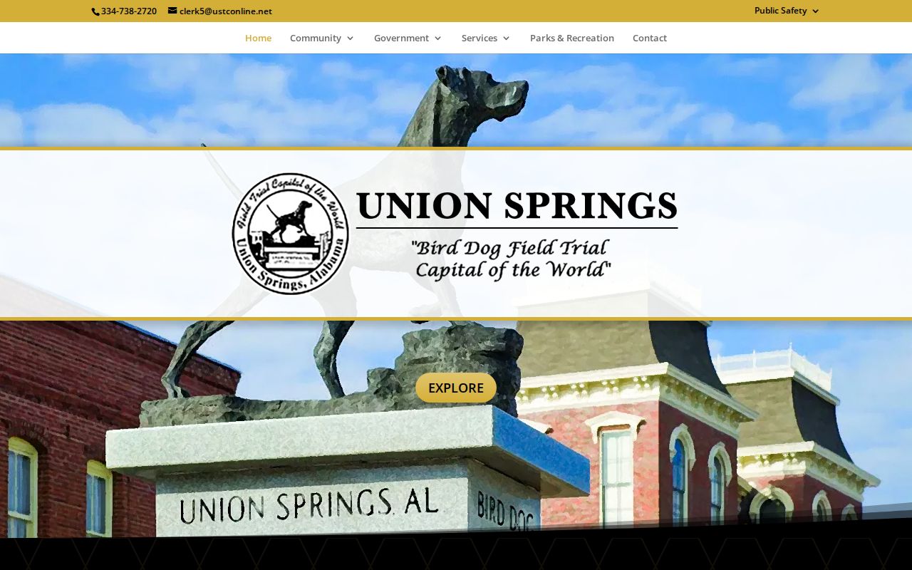 Union Springs criminal records city government homepage